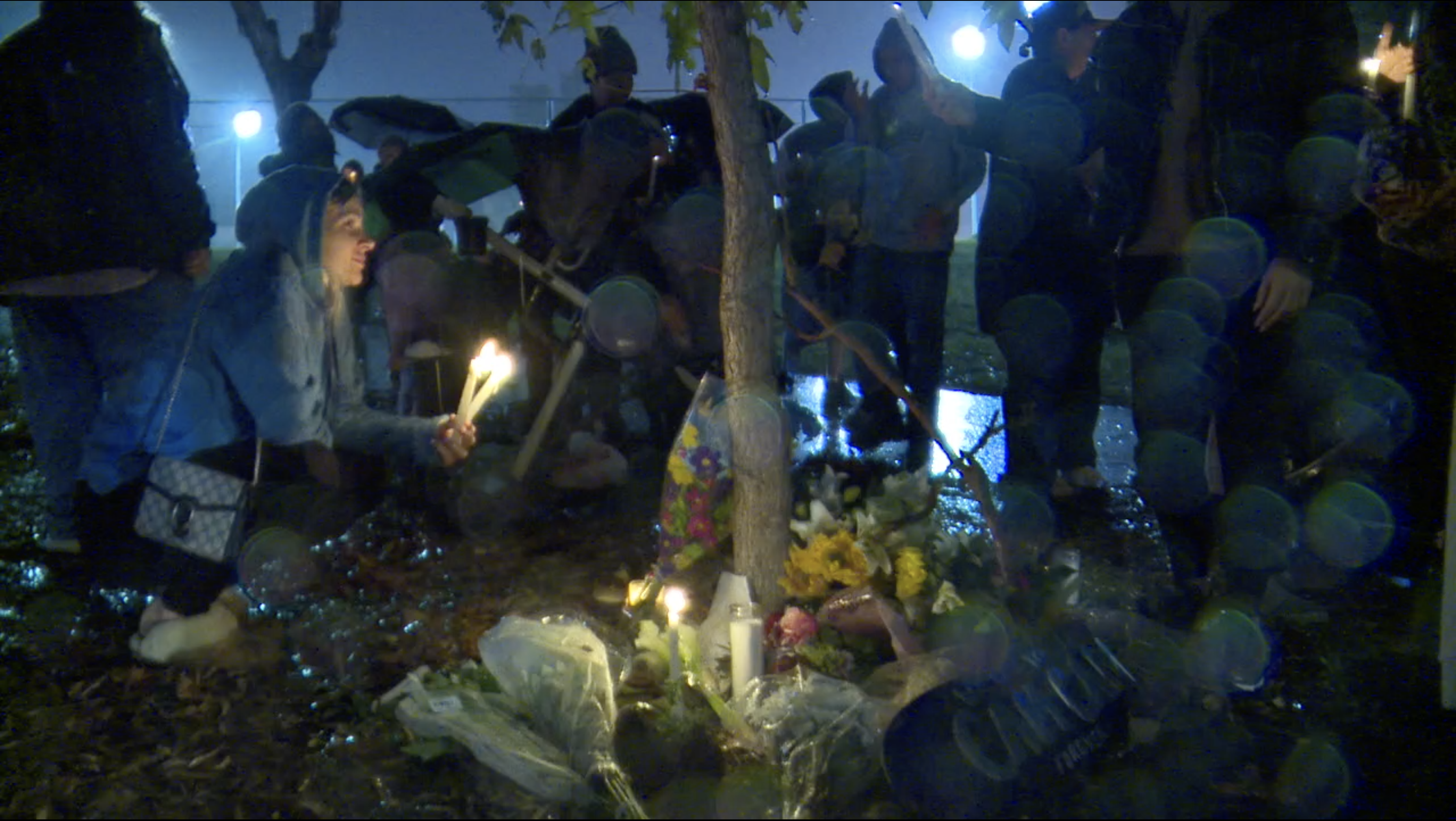 Teen skateboarder vigil at Linda Vista 