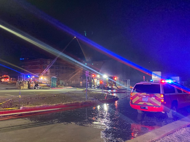 Structure fire on Timberview Point