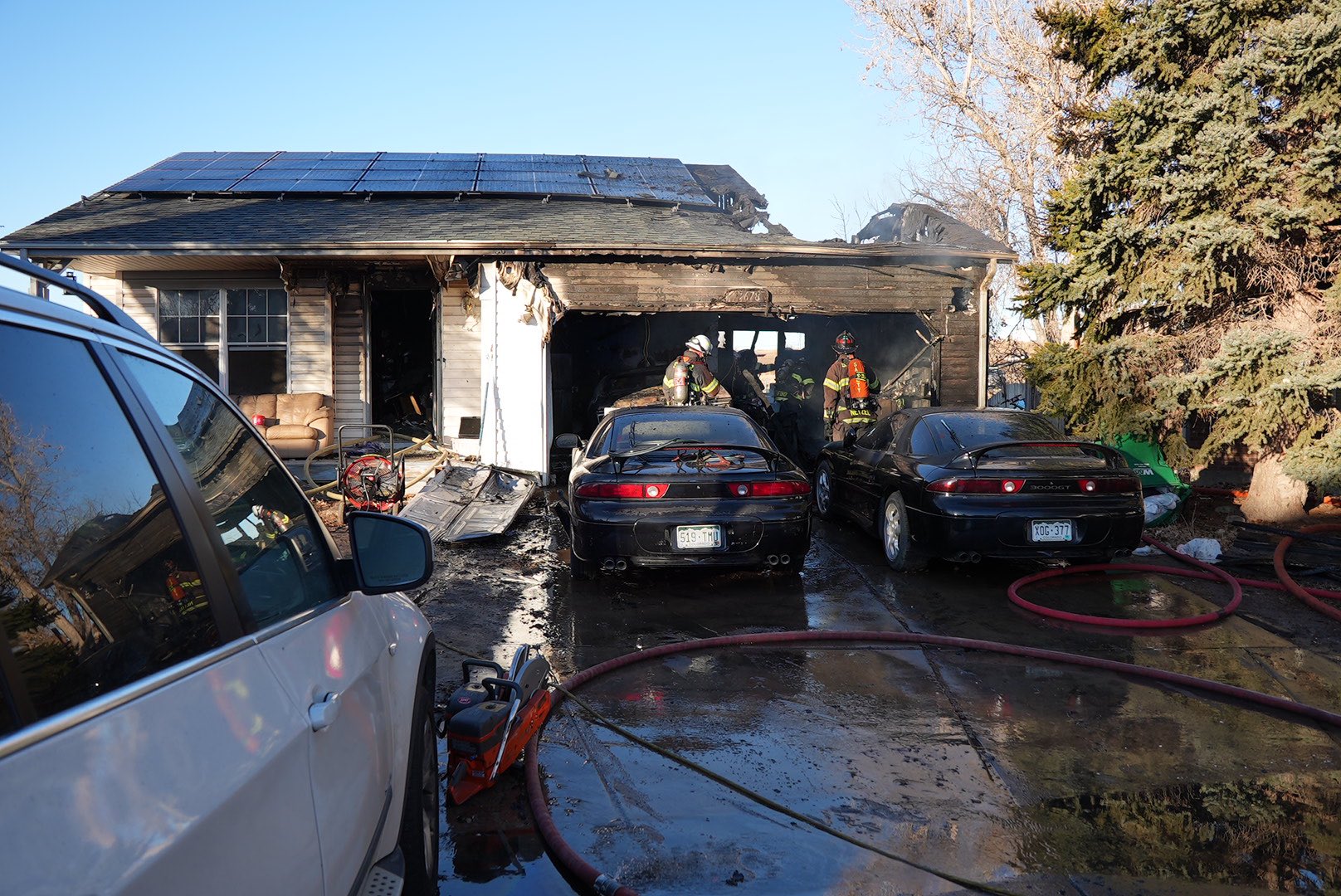 Parker house fire 17000 block of Snowberry Way 1-29-24