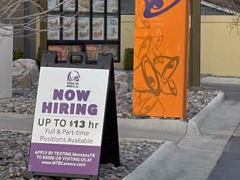 Missoula Employment Sign