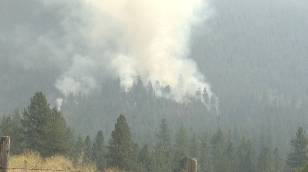 Big Knife Fire burning Arlee Mt.