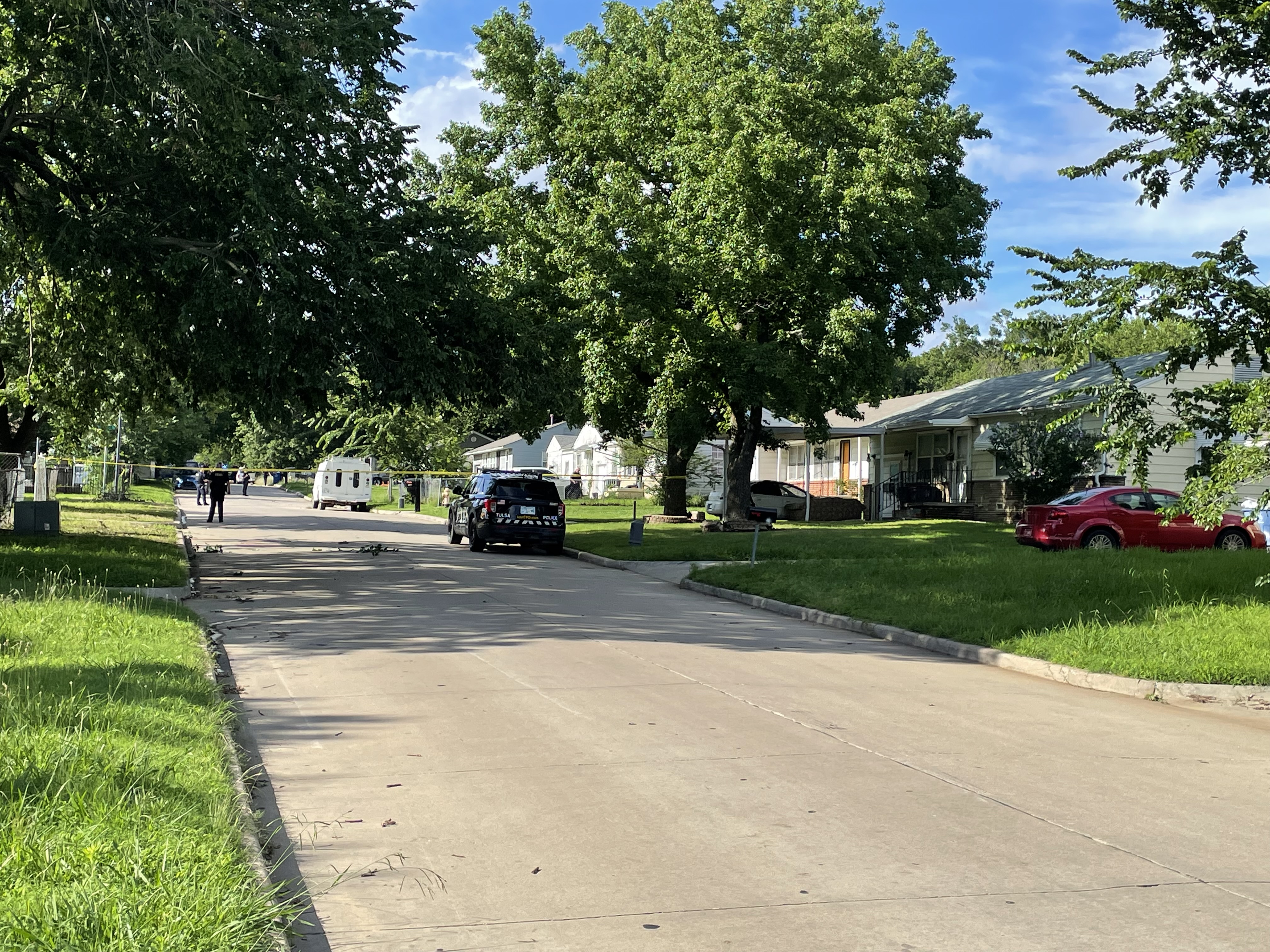 Three people shot outside North Tulsa home