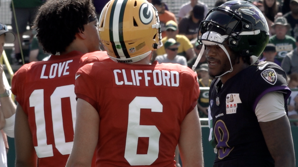 Jordan Love, Sean Clifford, and Lamar Jackson