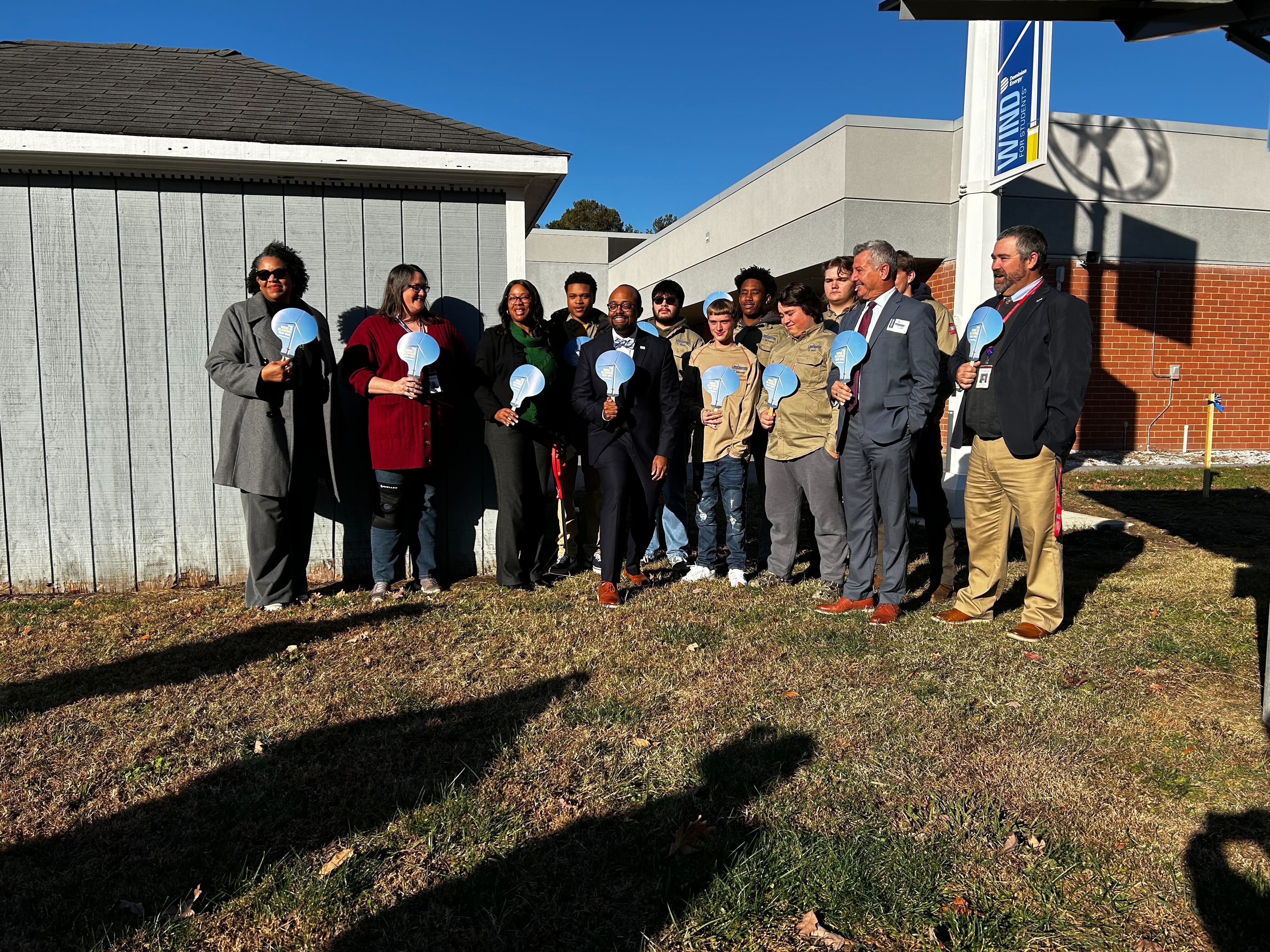 Newport News education center cuts ribbon on micro wind turbine