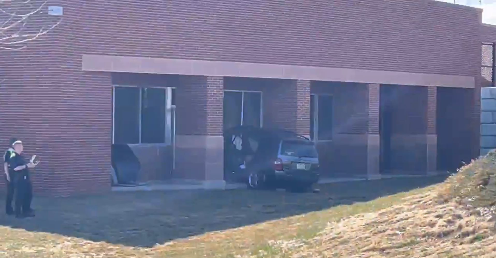 Vehicle Collides with CSPD Substation