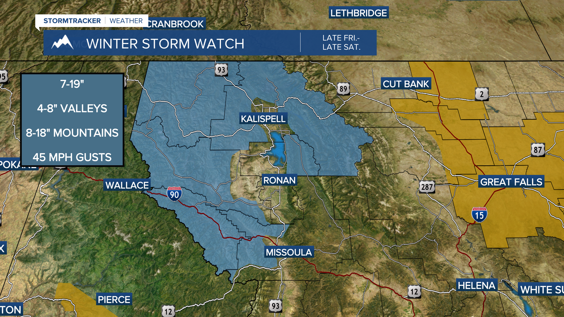 Winter Storm Watch in effect Friday through Saturday