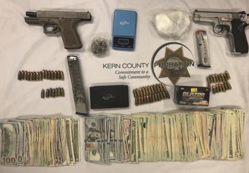 Kern County probation unit make arrests, seize firearms and drugs