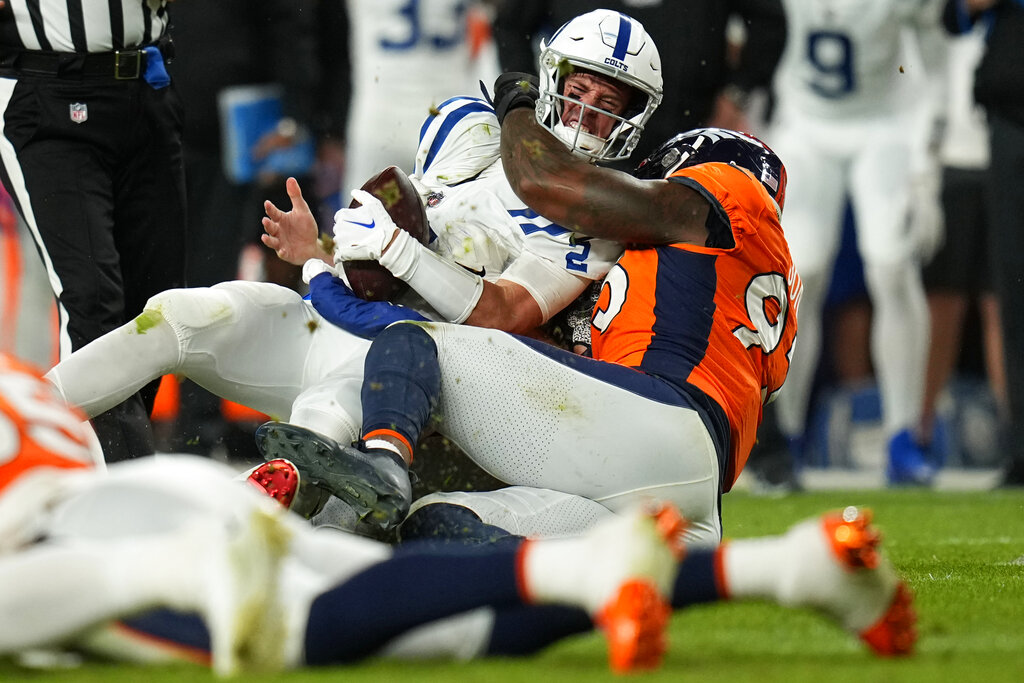 APTOPIX Colts Broncos Football