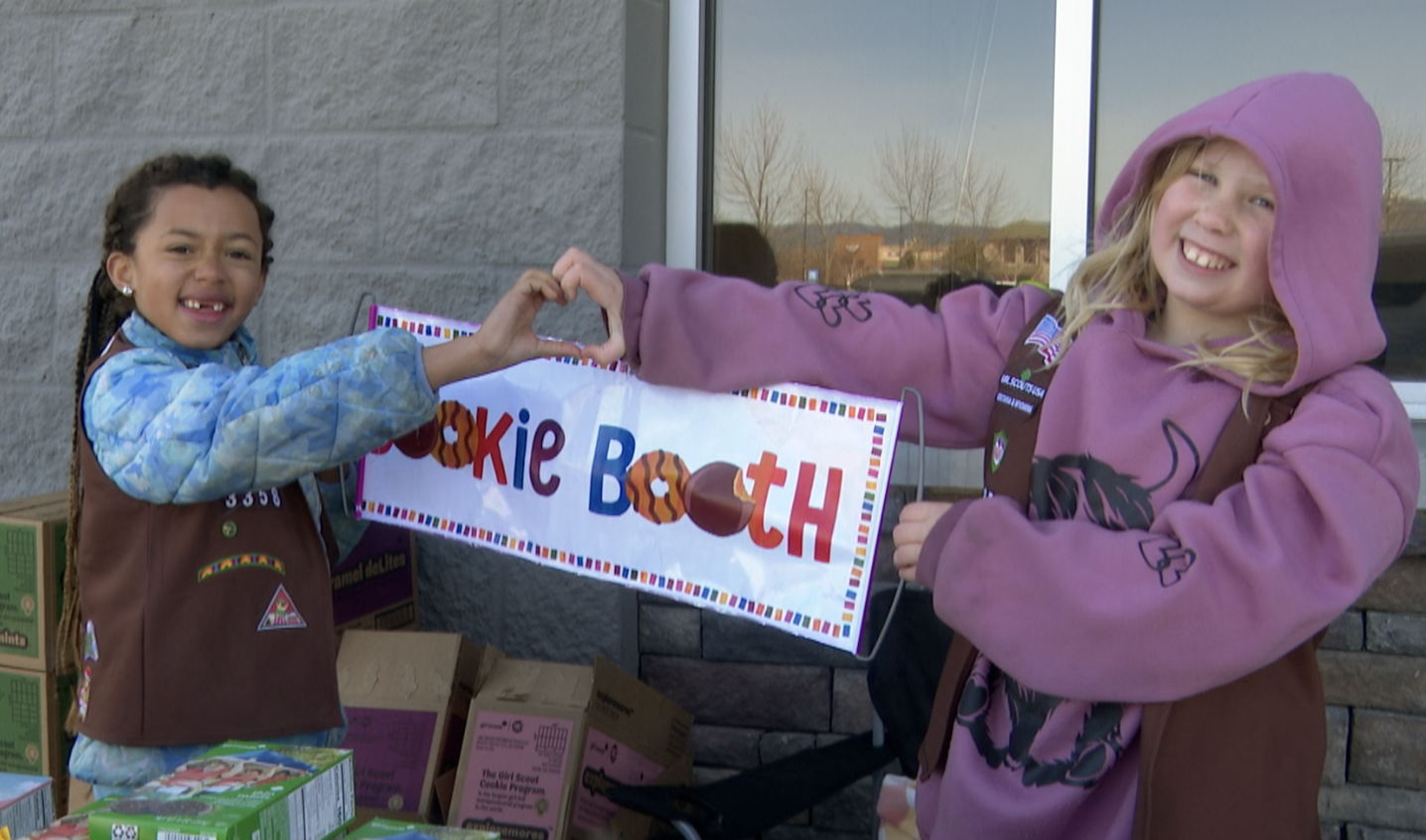 Girl Scouts open cookie booths