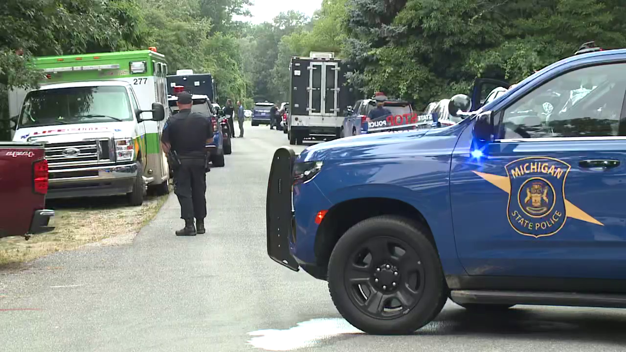 MSP Dalton Township assault suspect barricade