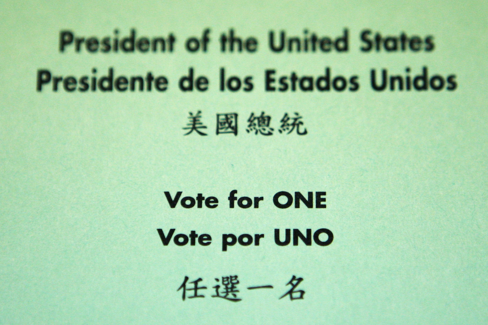 VOTING LANGUAGE ACCESS