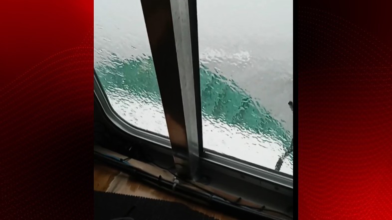 Video shows rough waters on Tuesday near where vessel capsized.jpg