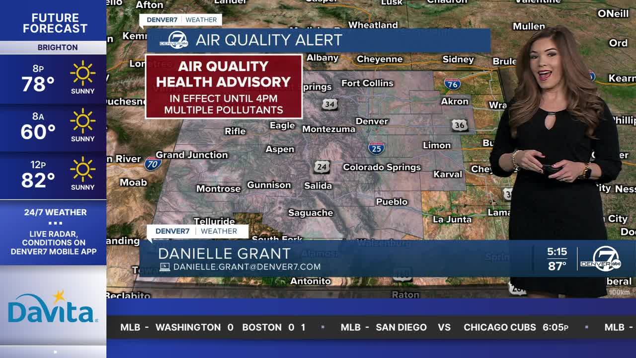 Air Quality Health Advisory through 4pm Wednesday