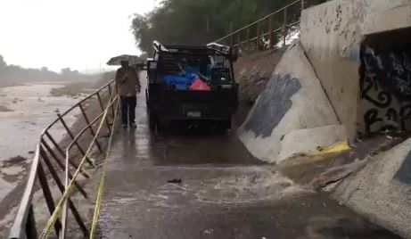 The National Weather Service issued a Flood Advisory for East Central Pima County and West Central Cochise County.