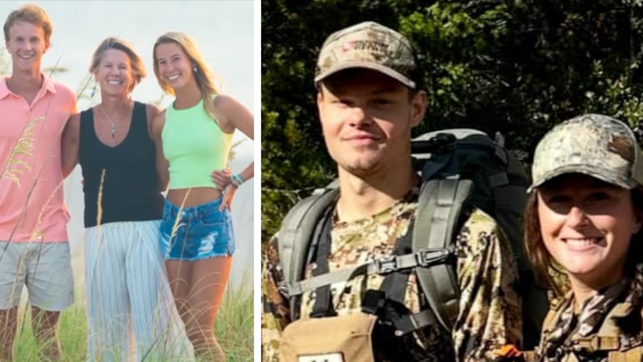 Ian Stasko with his mom and sister Andrew Porter with his fiancee