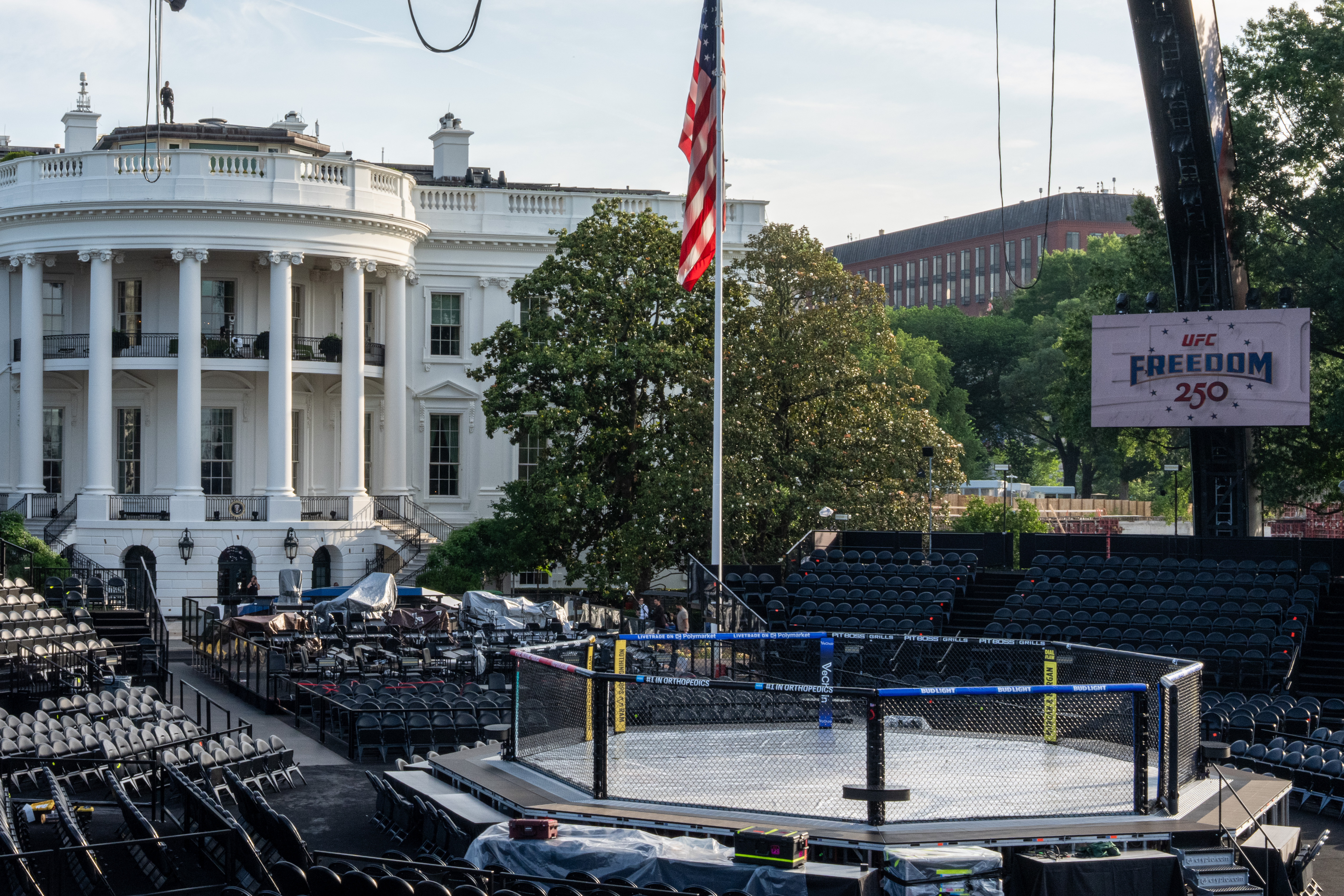 APTOPIX UFC Freedom 250 Trump