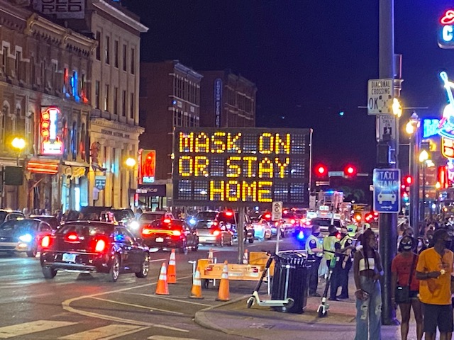 broadway mask sign