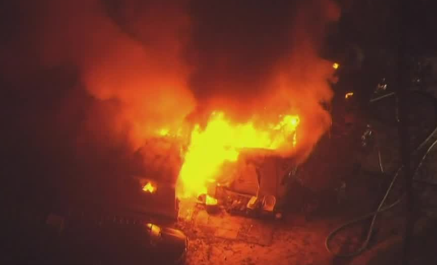 A mobile home fire in the 1500 block of 60th Terrace South in Palm Beach County on Jan. 16, 2024.PNG