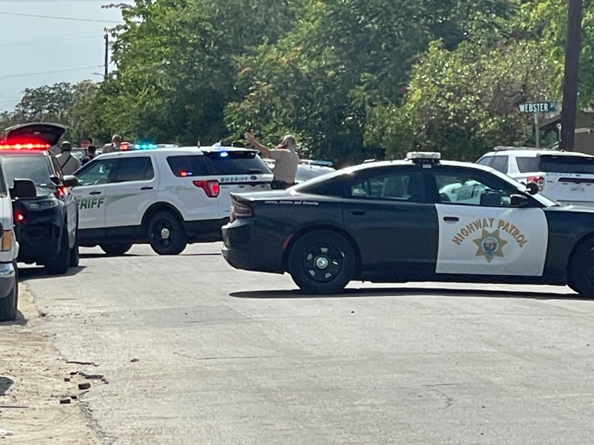 Standoff at Steele Ave. and Exchange St. in East Bakersfield.