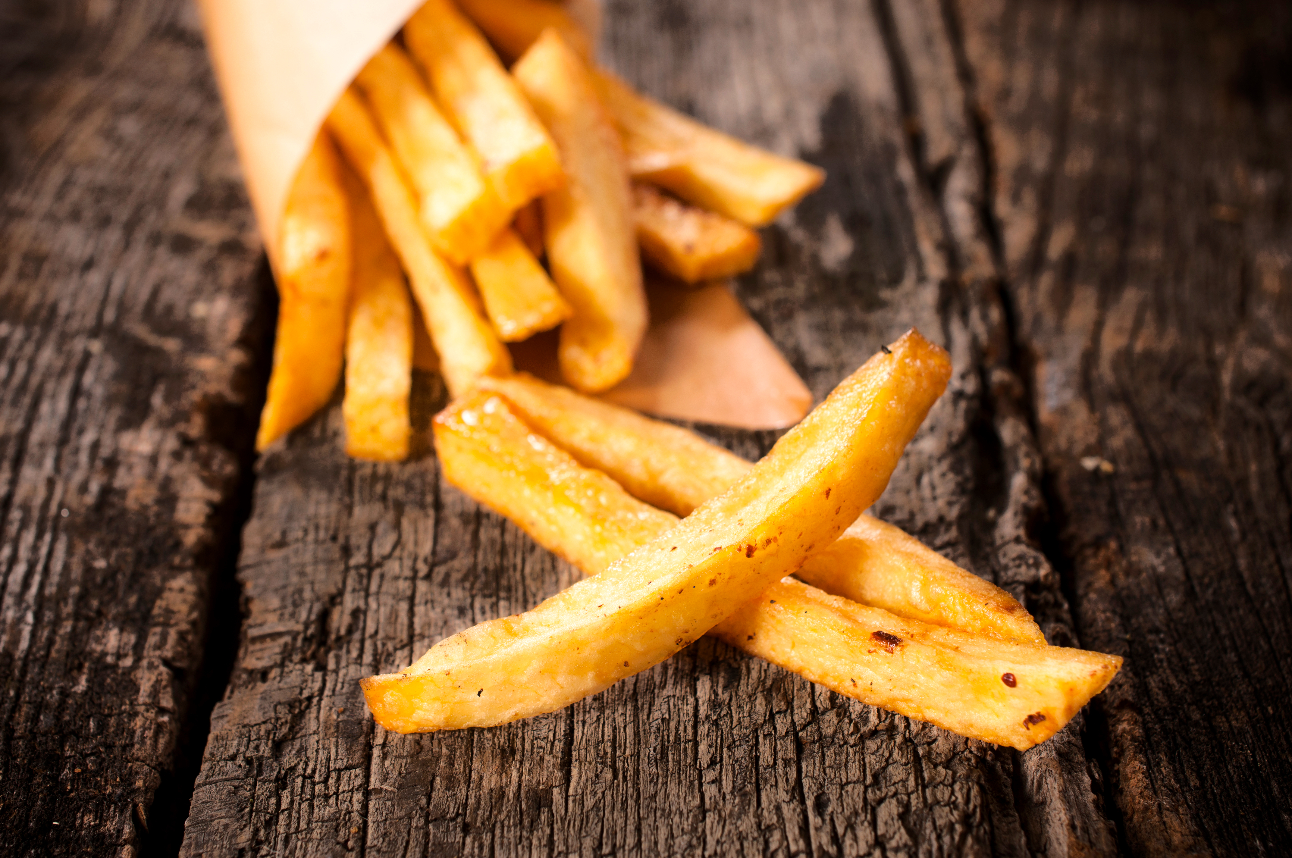 French fries on the table