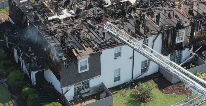 Highway 70 apartment fire