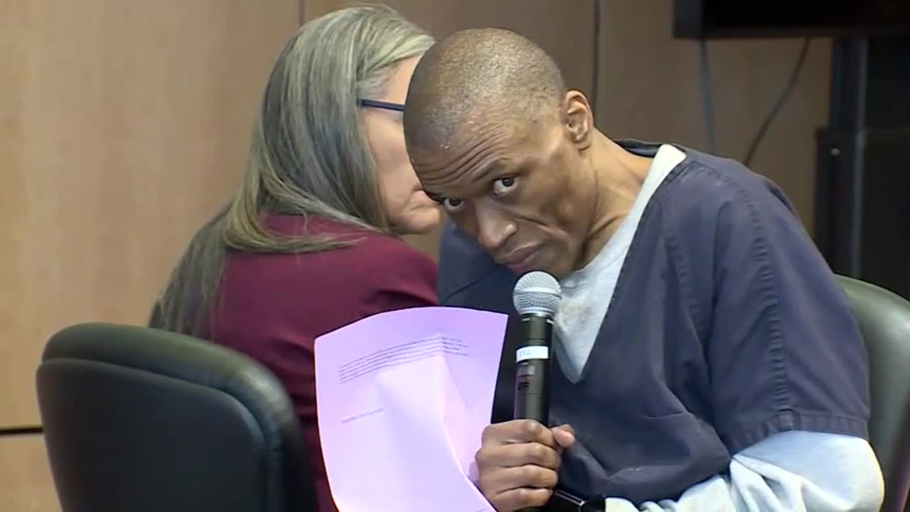 Semmie Williams Jr. speaks during his sentencing on April 22, 2026.