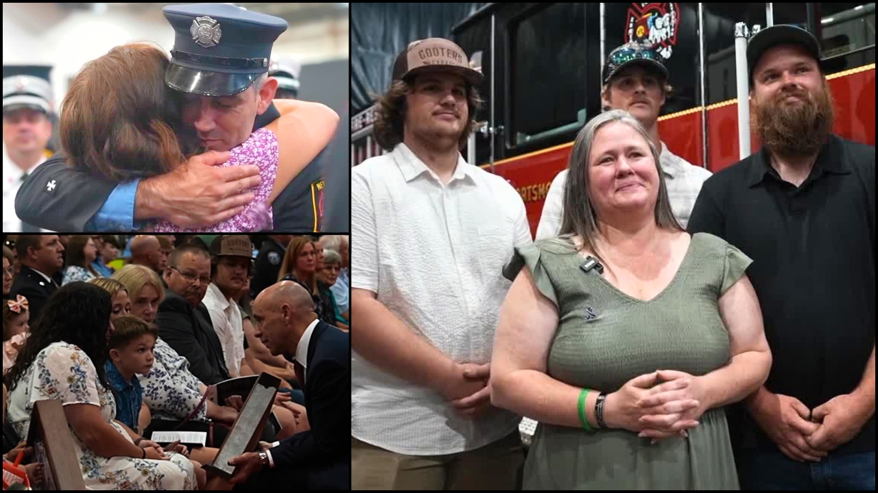 Families honor fallen Virginia firefighters at Richmond Raceway