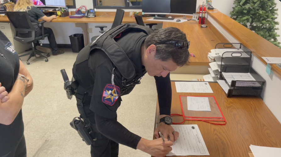 Open for business, police business: The city of Snook now has it's first fully functional police department