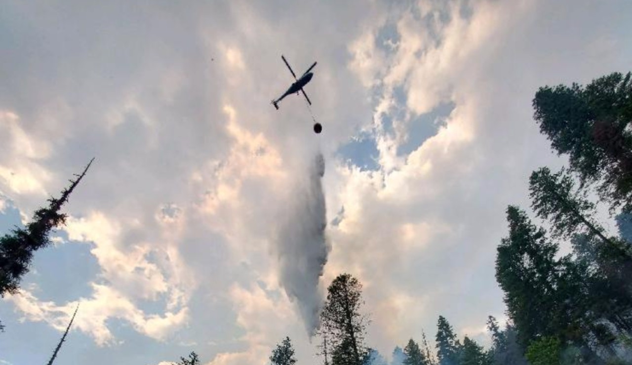Burnt Peak Fire Water Drop