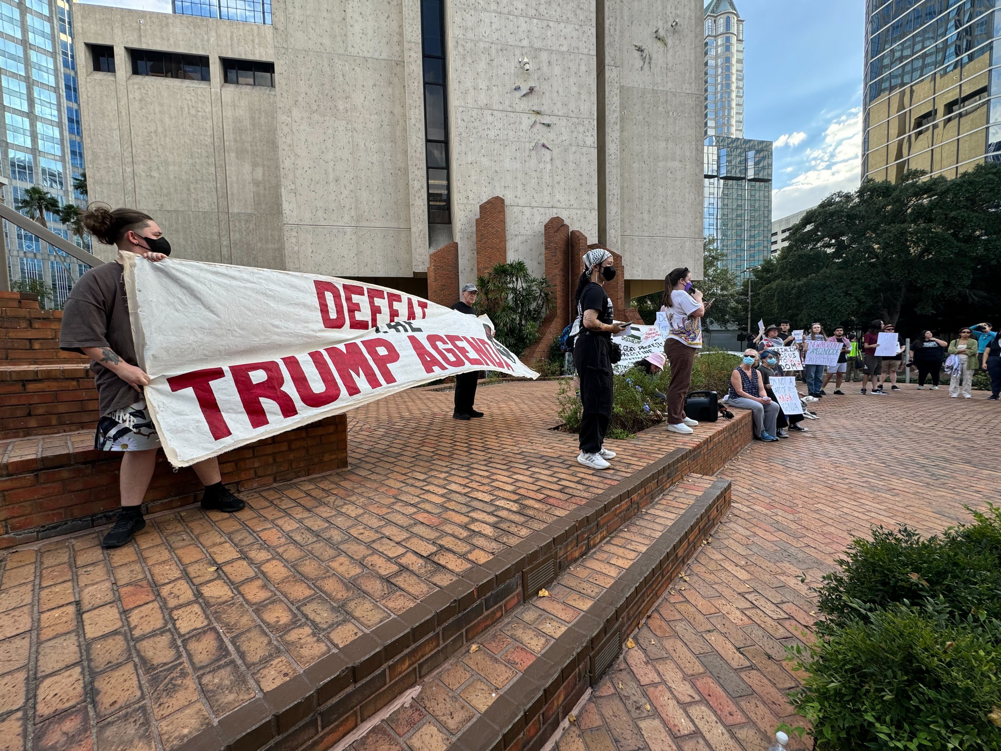 Protest against Trump in Tama