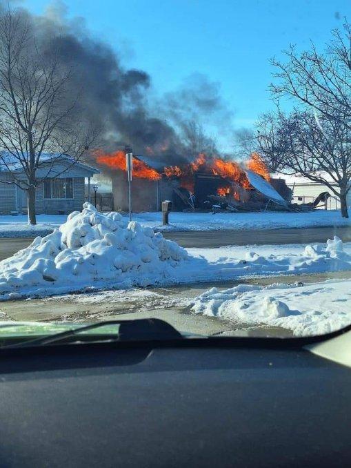 John Balkevitch's home up in flames