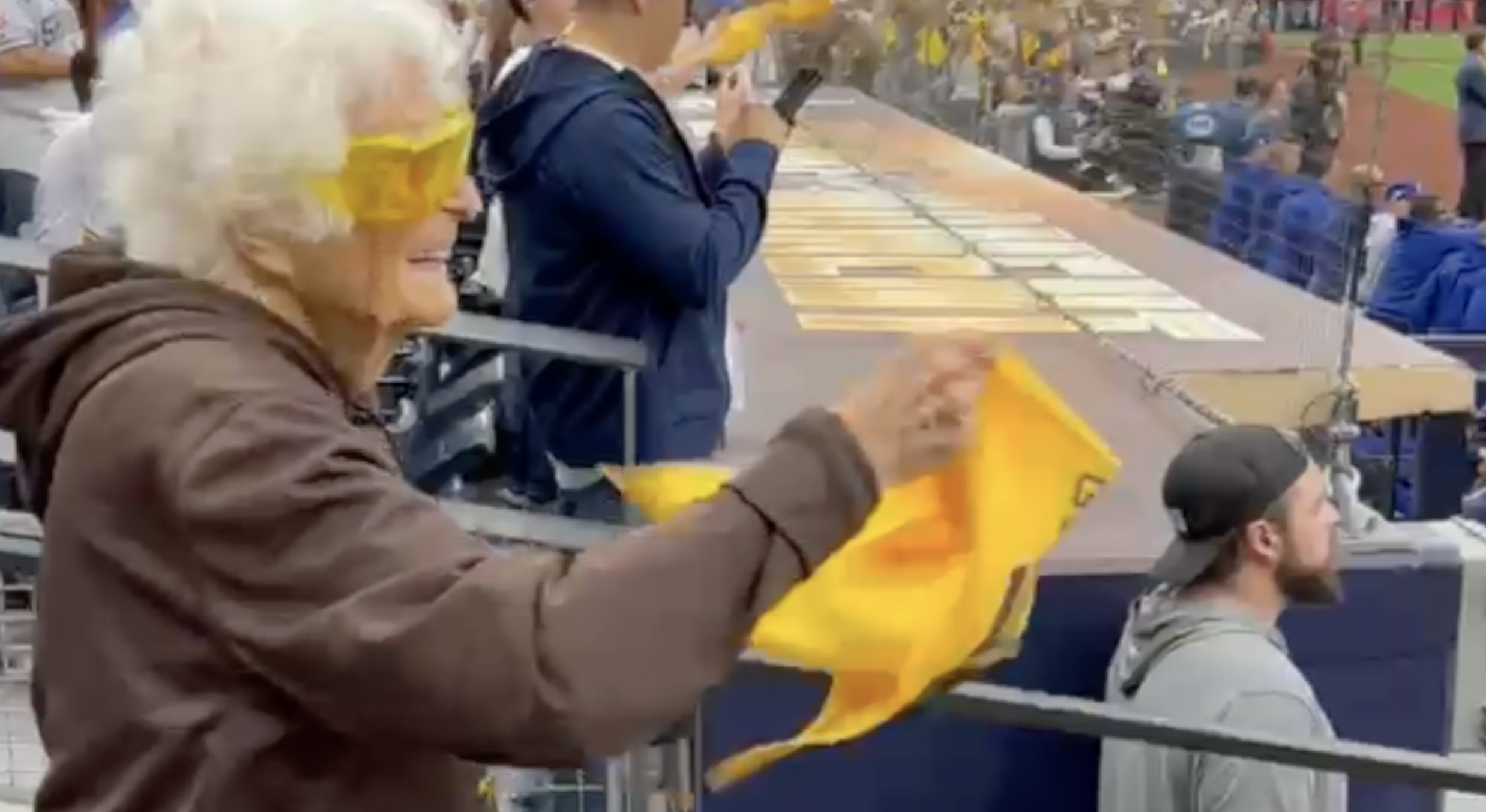 Padres super fan, 92-year-old La Mesa grandmother, to cheer on team during NLCS