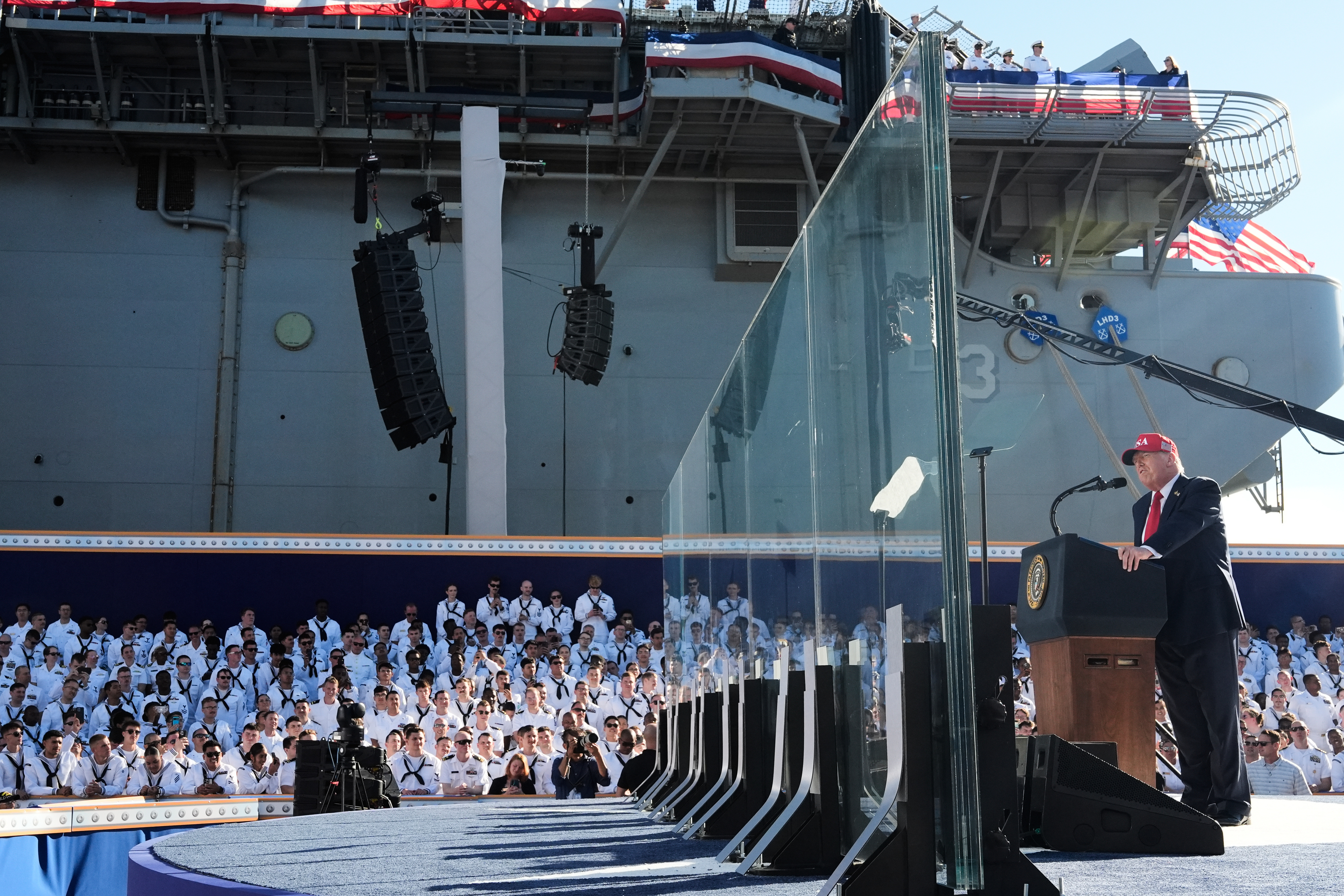 APTOPIX Trump Navy