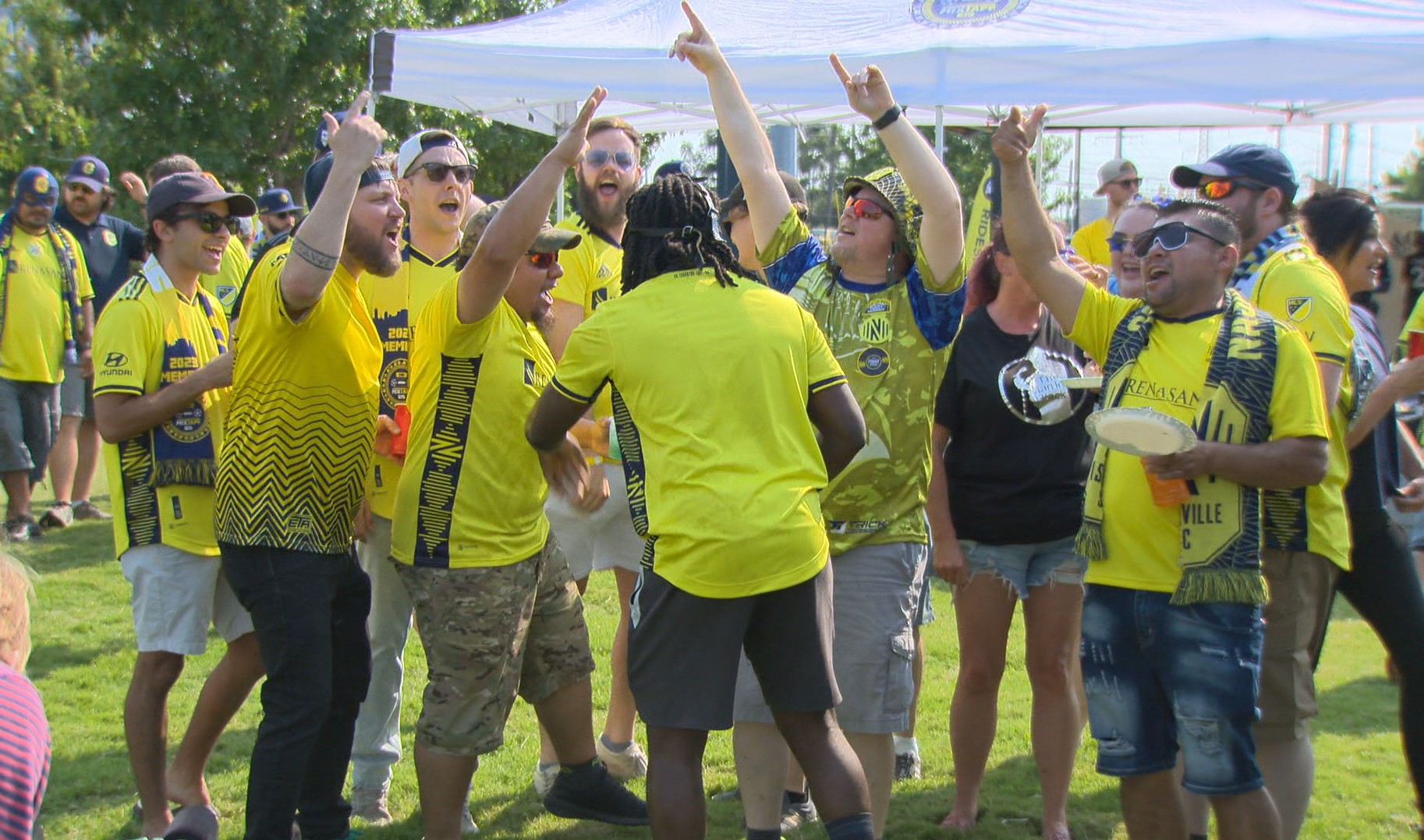 Nashville SC supporter groups join forces for pre-game tailgate