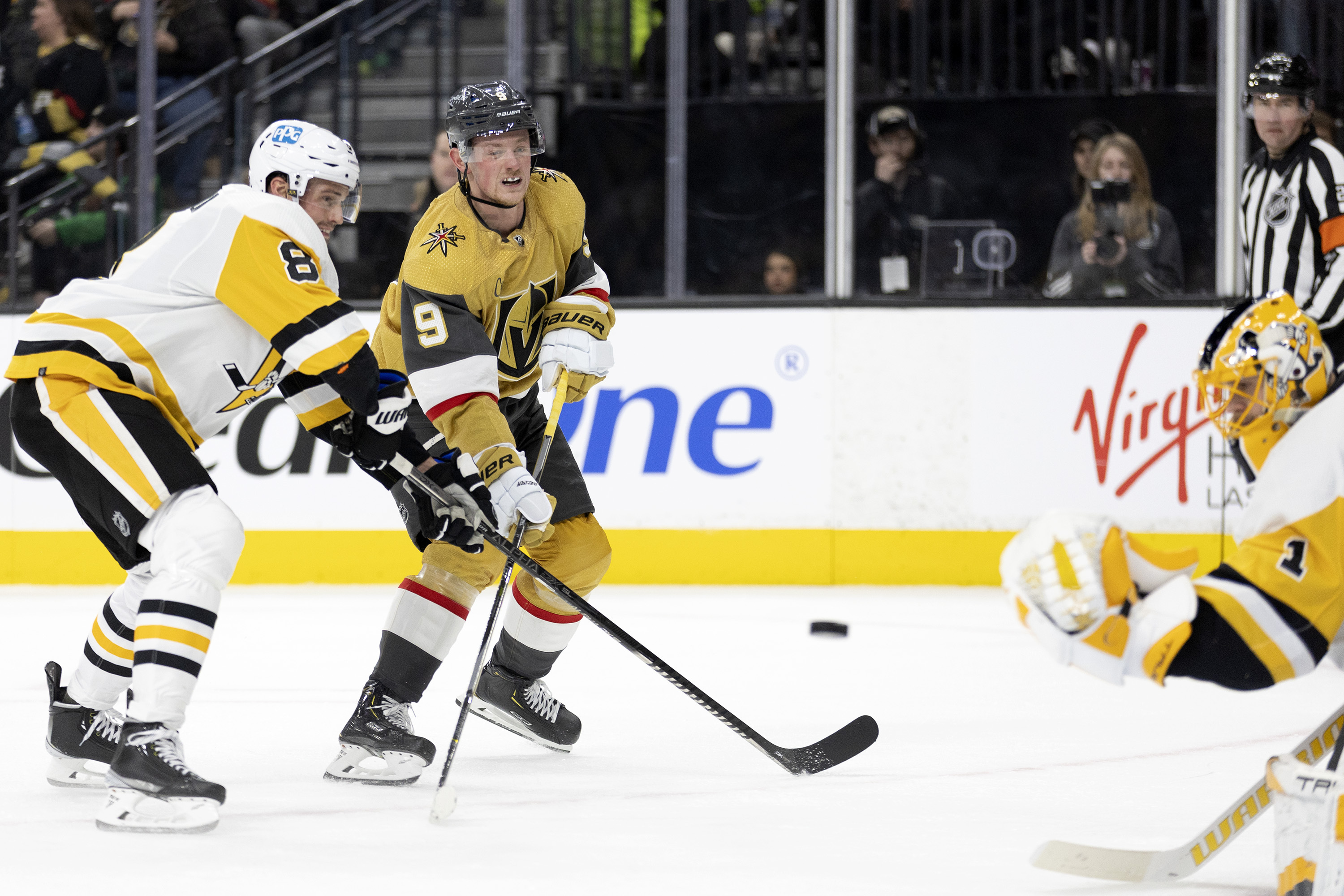 Vegas Golden Knights and Penguins
