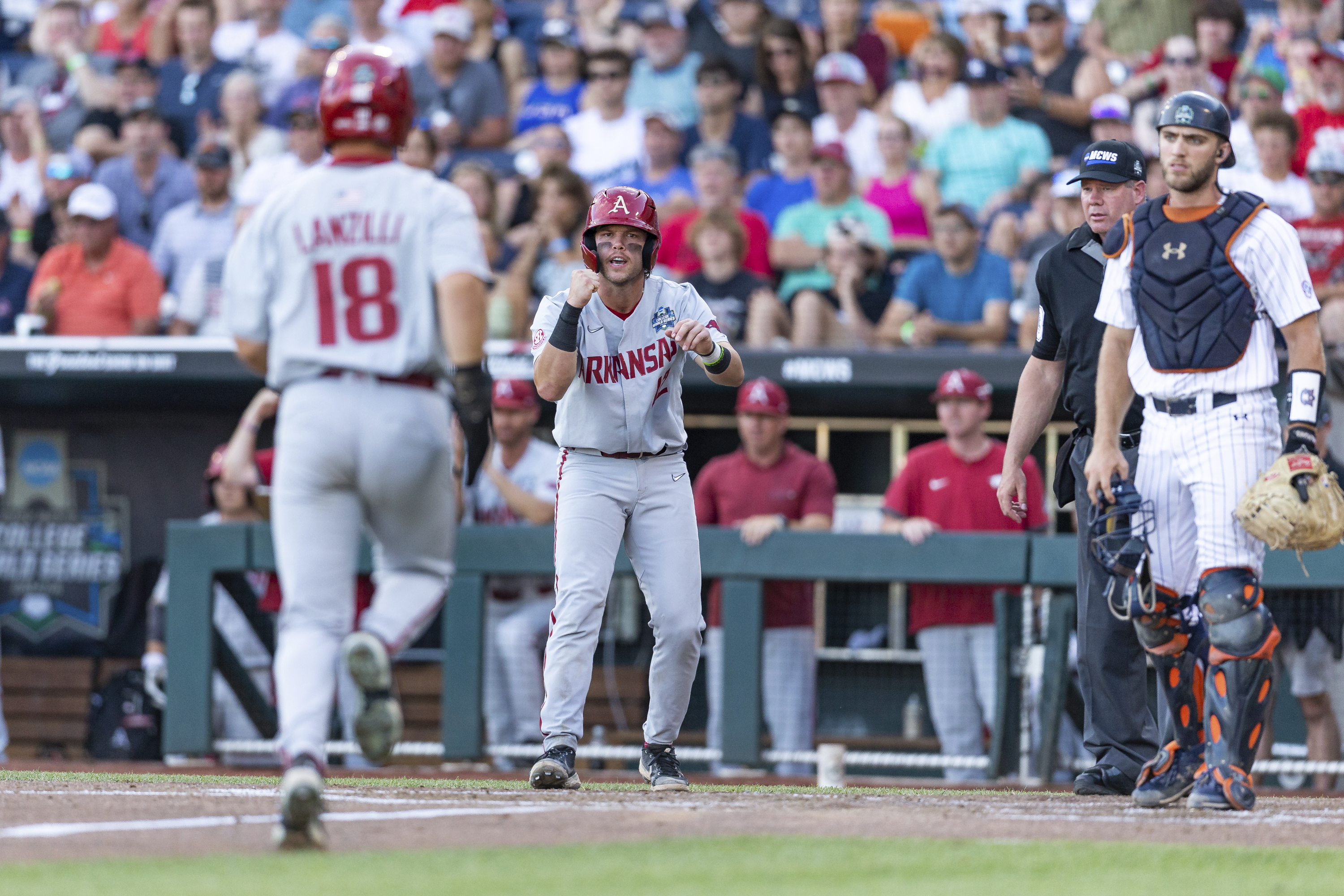 CWS Arkansas Auburn Baseball