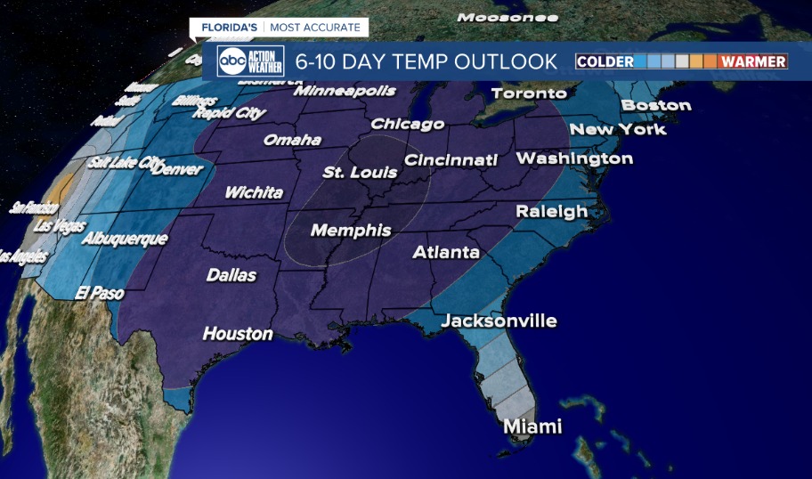 Climate Prediction Center 6-10 forecast on 1/14/2025