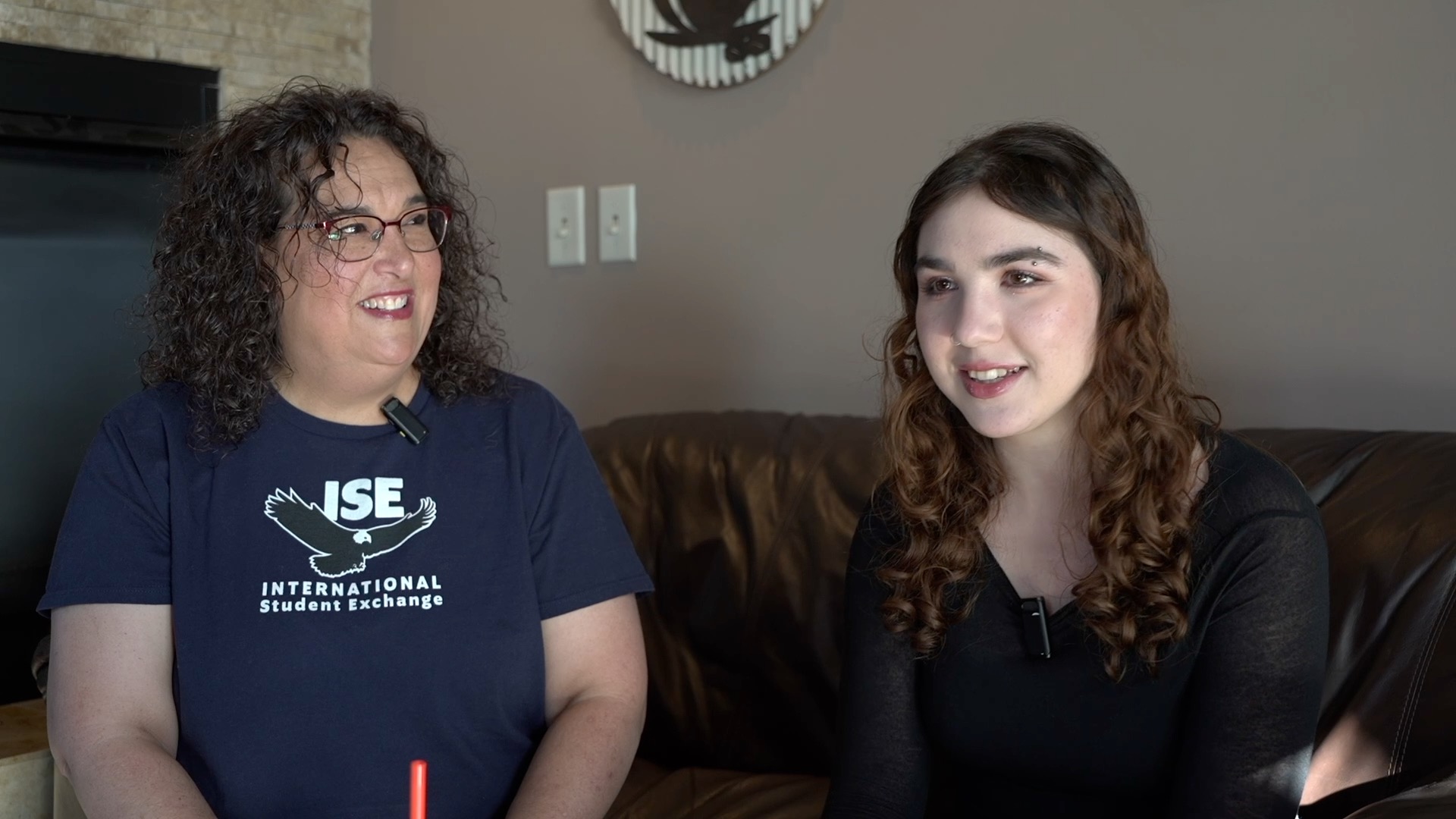 Anna Daniel and her Italian exchange student