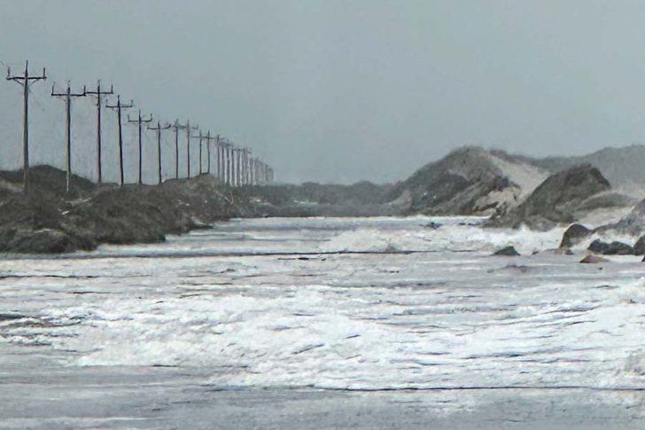 NC12 remains open and passable on Hatteras, NC12 on north end of Ocracoke will remain close