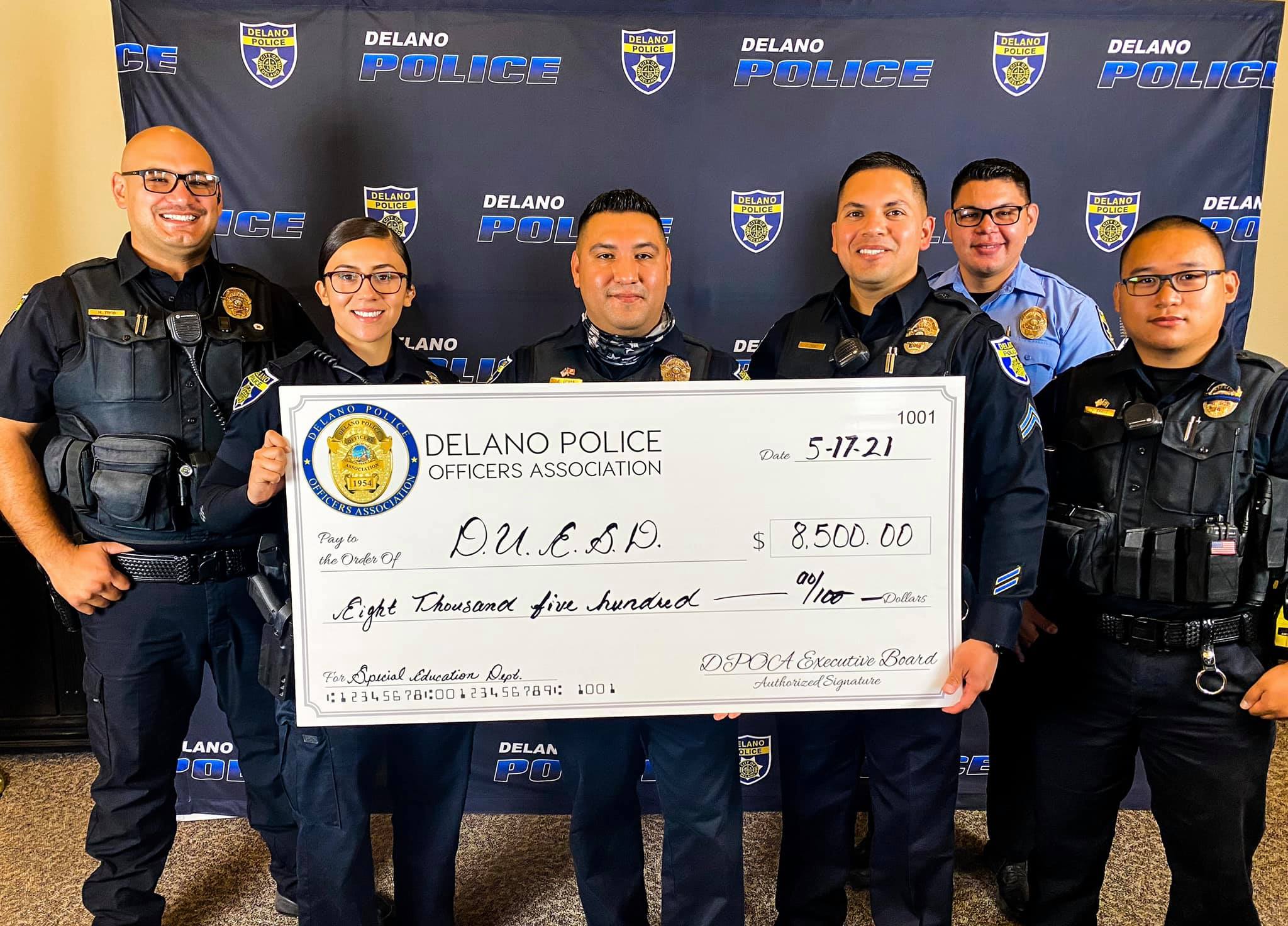 Delano Police Officers Association Donation