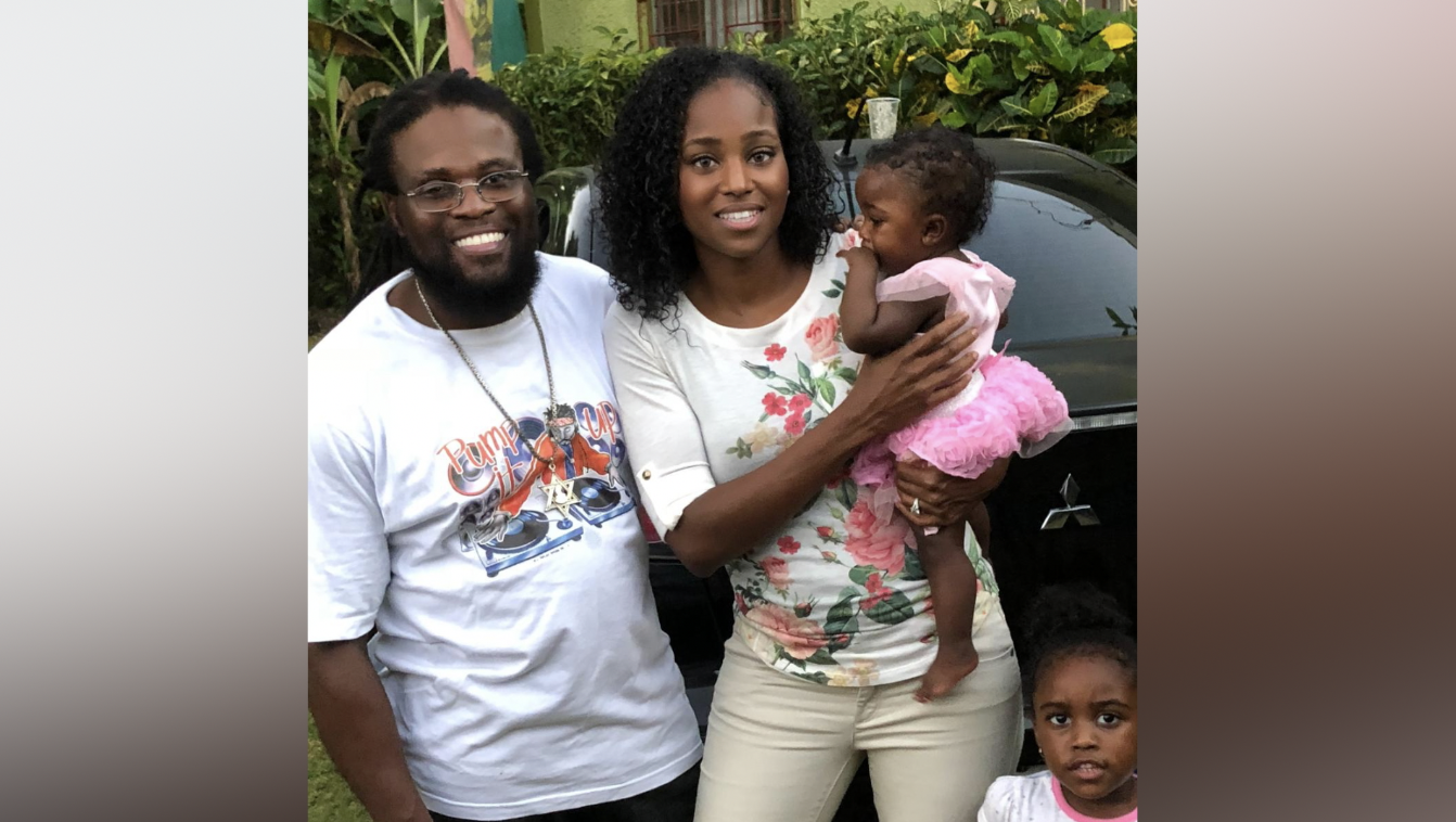 Kanema Clark with her father 