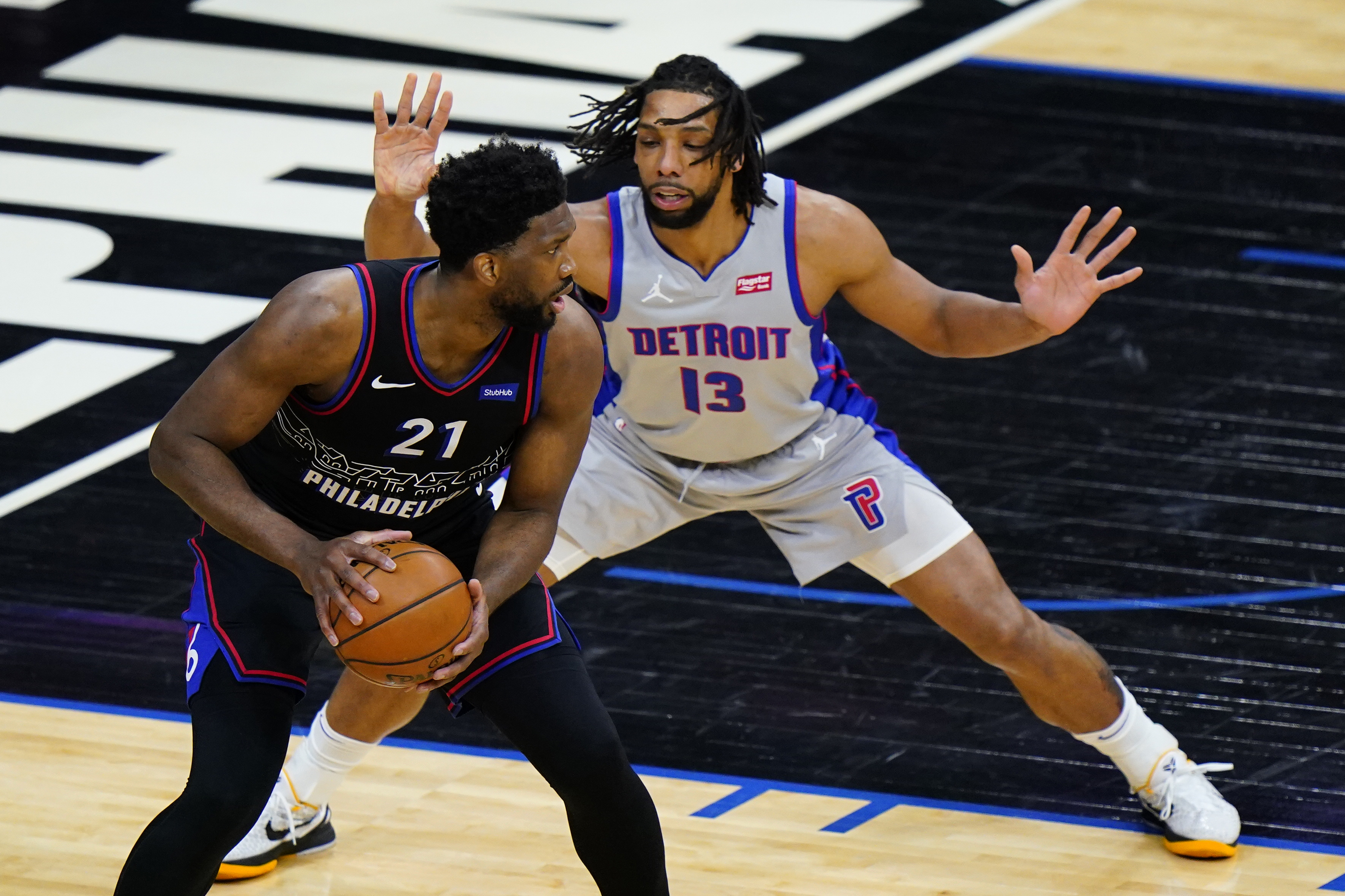 Joel Embiid Pistons 76ers Basketball