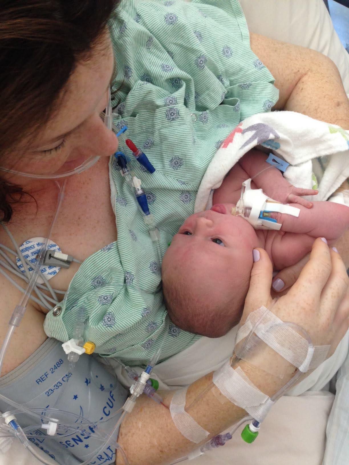 Emily Peters receives lifesaving blood donation