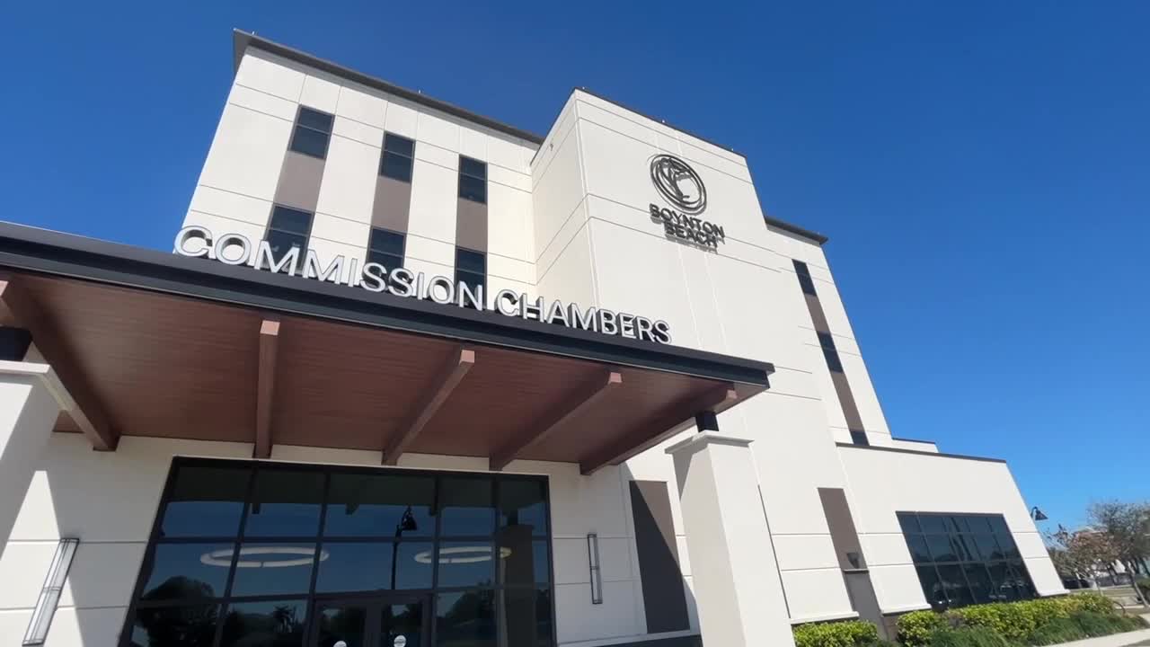 Boynton Beach Commission Chambers sign