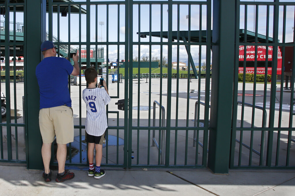 Spring Training Cubs Stadium Sloan Park - AP Photo