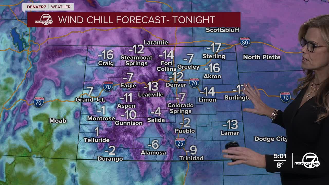 Wind chill tonight