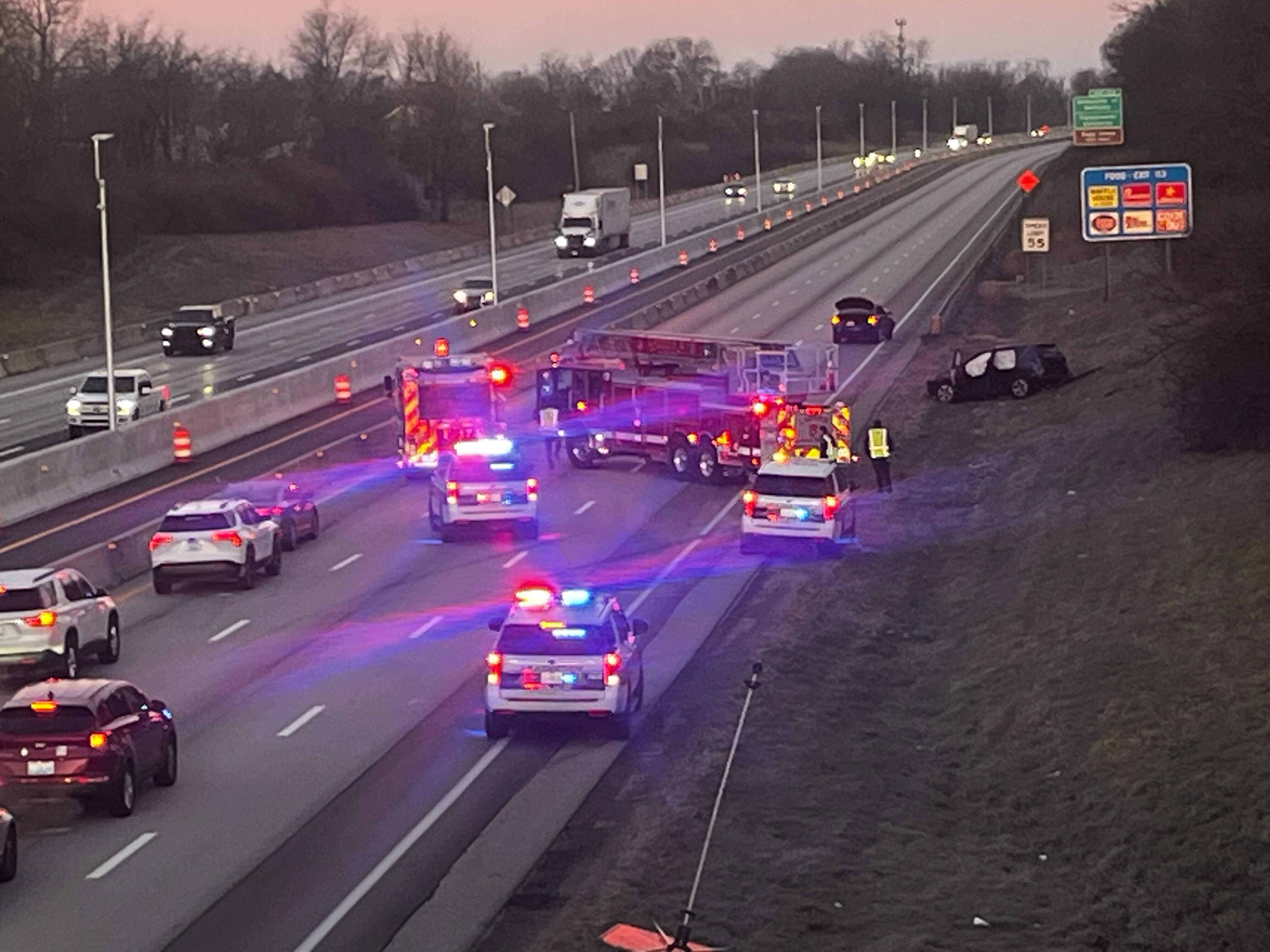 I-75 Paris Pike car crash 12-22-24