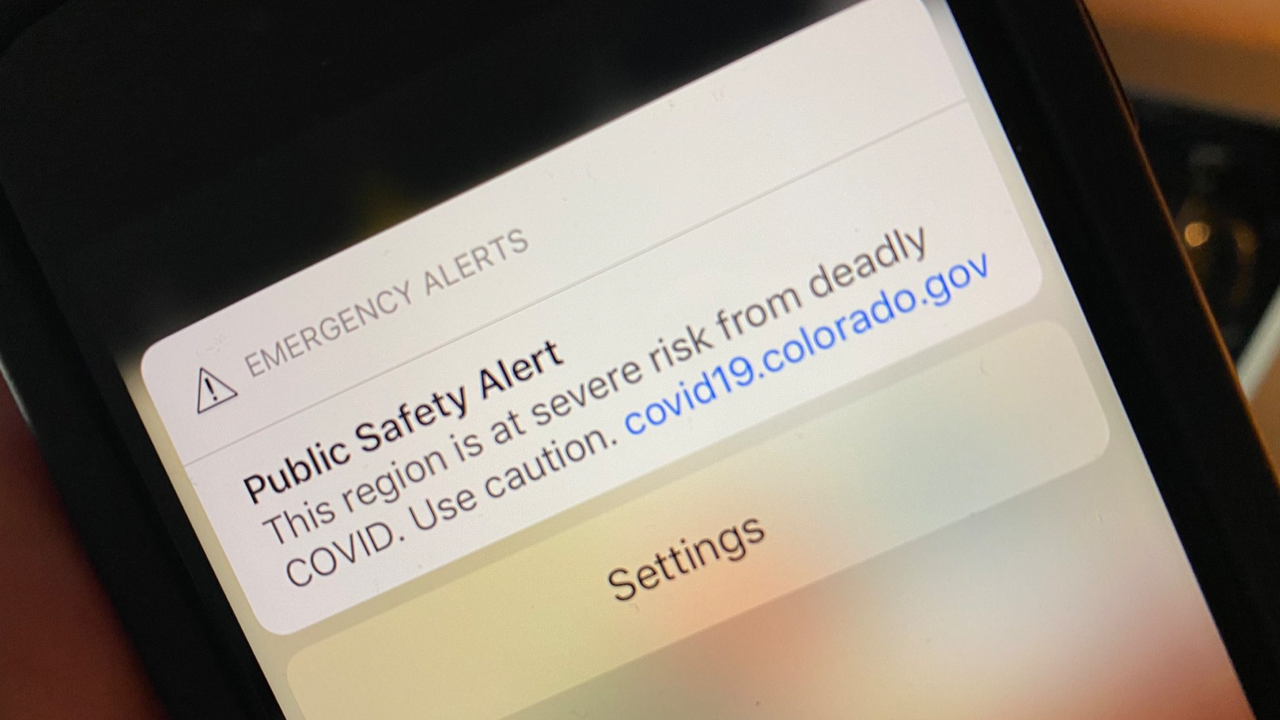 COVID emergency alert