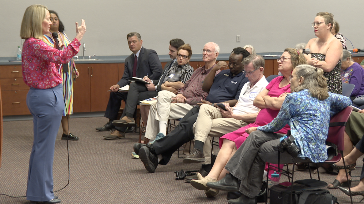 Kris Mayes at Town Hall