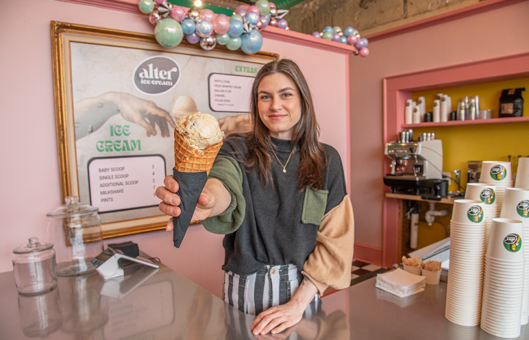 Petersburg ice cream shop Alter